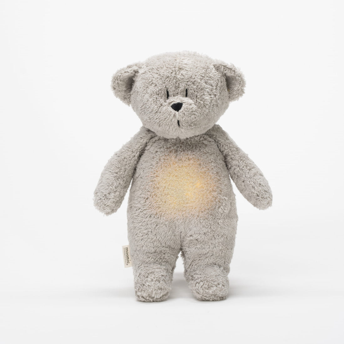 Moonie Teddy Bär mit Nachtlicht - grey natur
