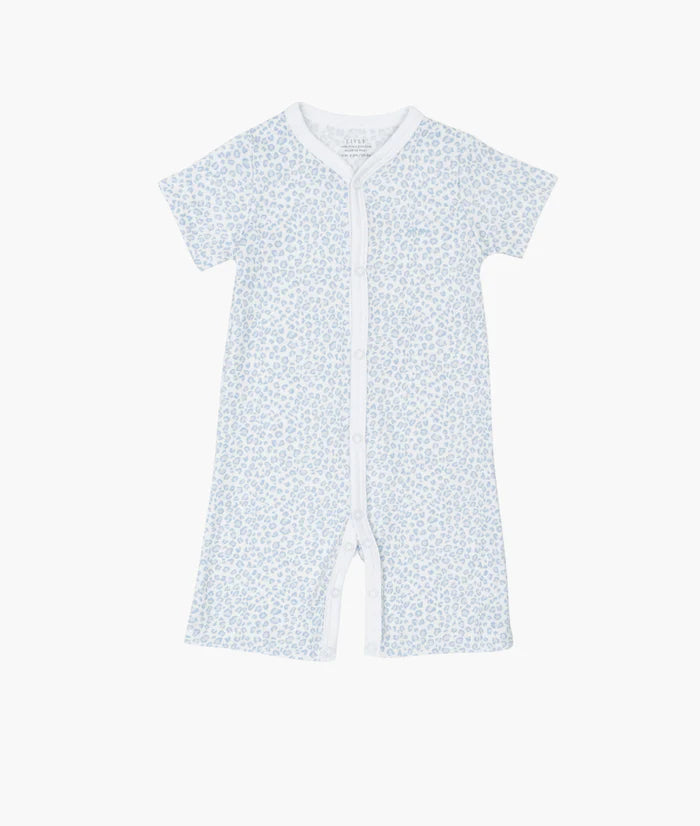 Sommer Romper Leo Sam aus PIMA Baumwolle - blau