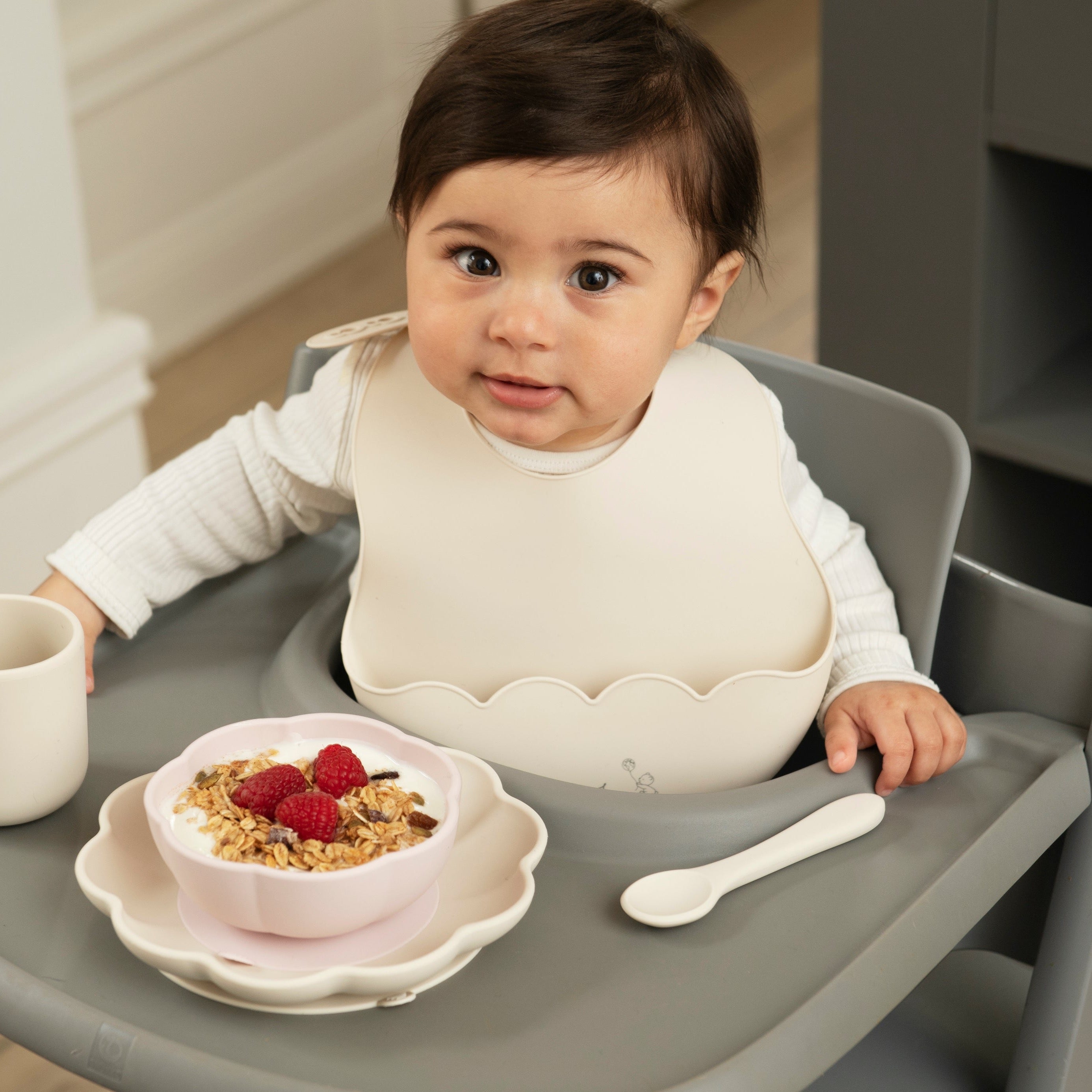 Baby Essgeschirr-Set Little Poppy cream