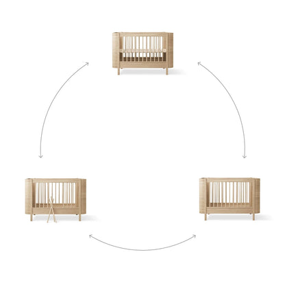 Oliver Furniture Wood Mini+ Babybett EICHE