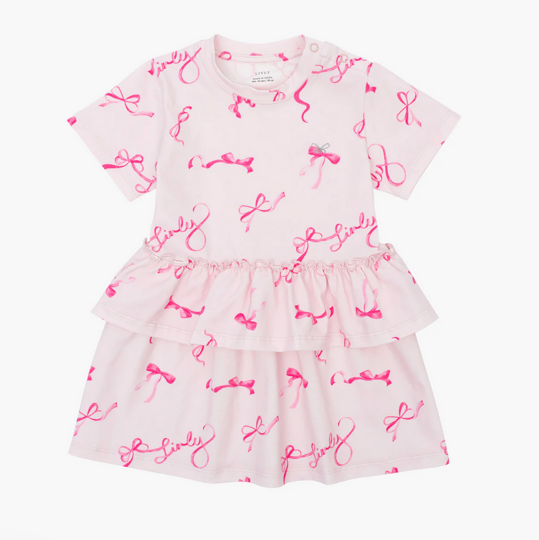 Sommerkleid Bows Lilly rosa