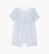 Livly Sommer Baby Jumpsuit Leo blau mit Rüschen