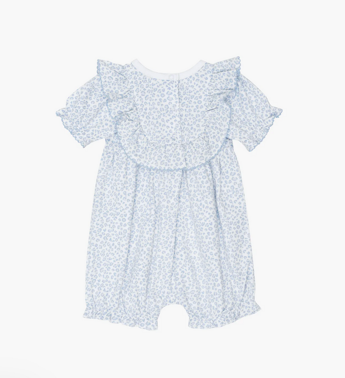 Sommer Romper Leo aus PIMA Baumwolle - blau