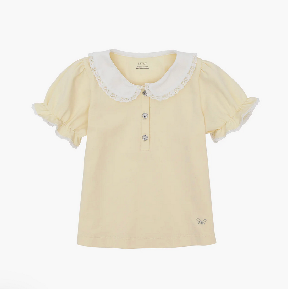 T-Shirt mit Puffärmeln Marianne Top Lemonade