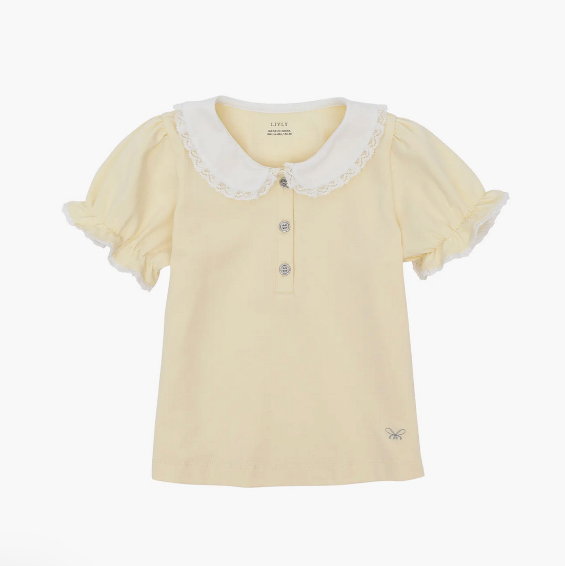 T-Shirt mit Puffärmeln Marianne Top Lemonade