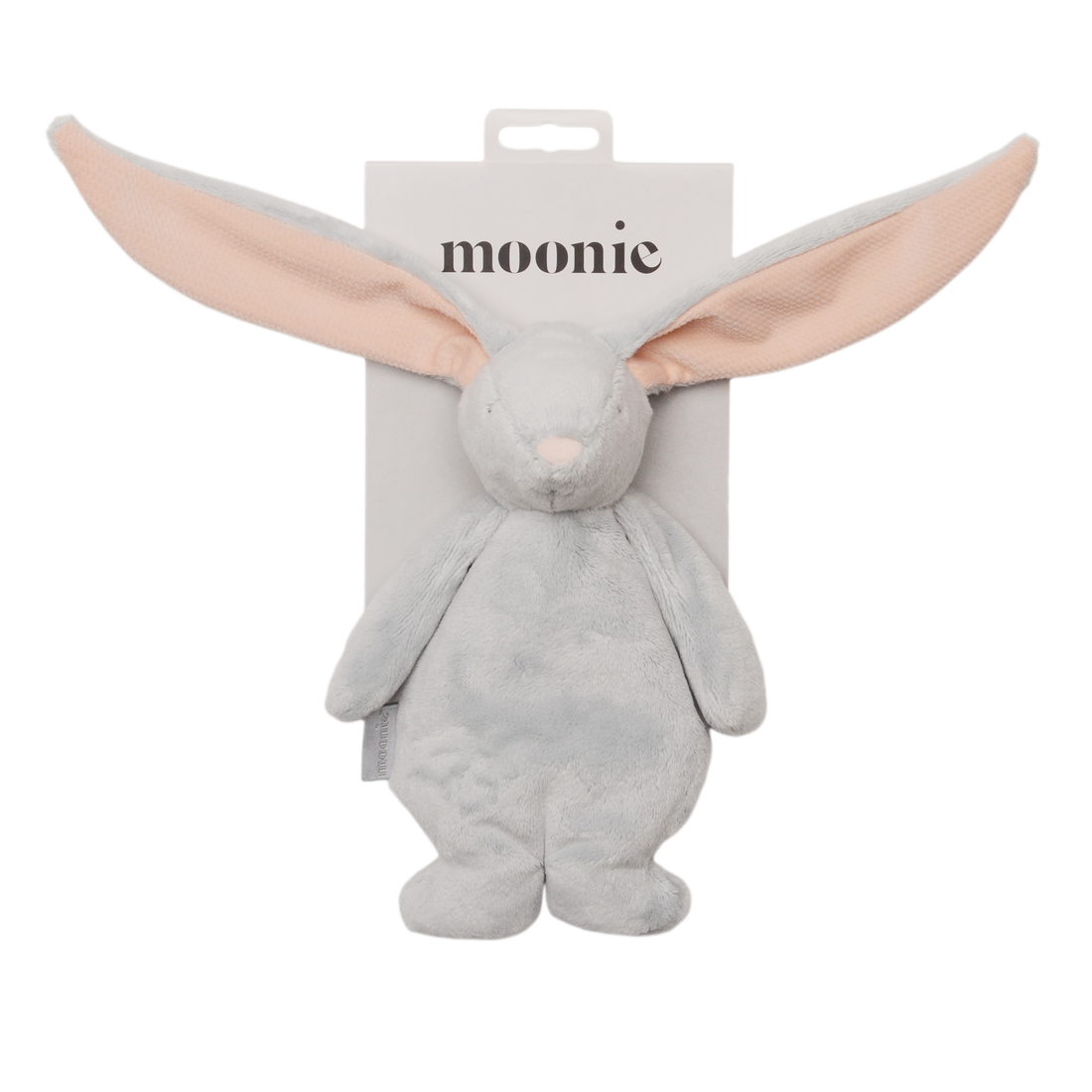 Mini Moonie sensorischer Hase cloud grau mit rosa Ohren ab 0 Monaten geeignet