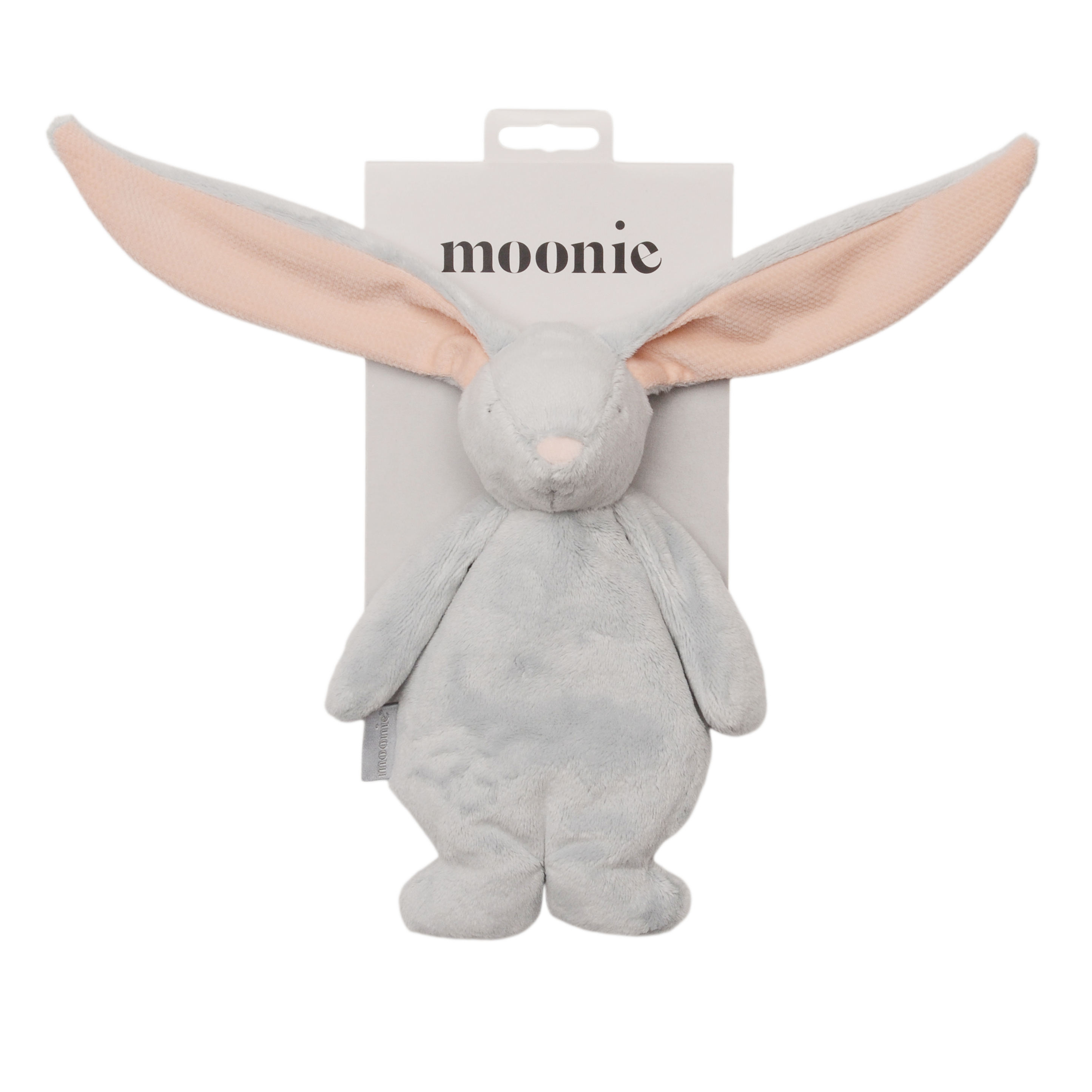 Mini Moonie sensorischer Hase cloud grau mit rosa Ohren ab 0 Monaten geeignet