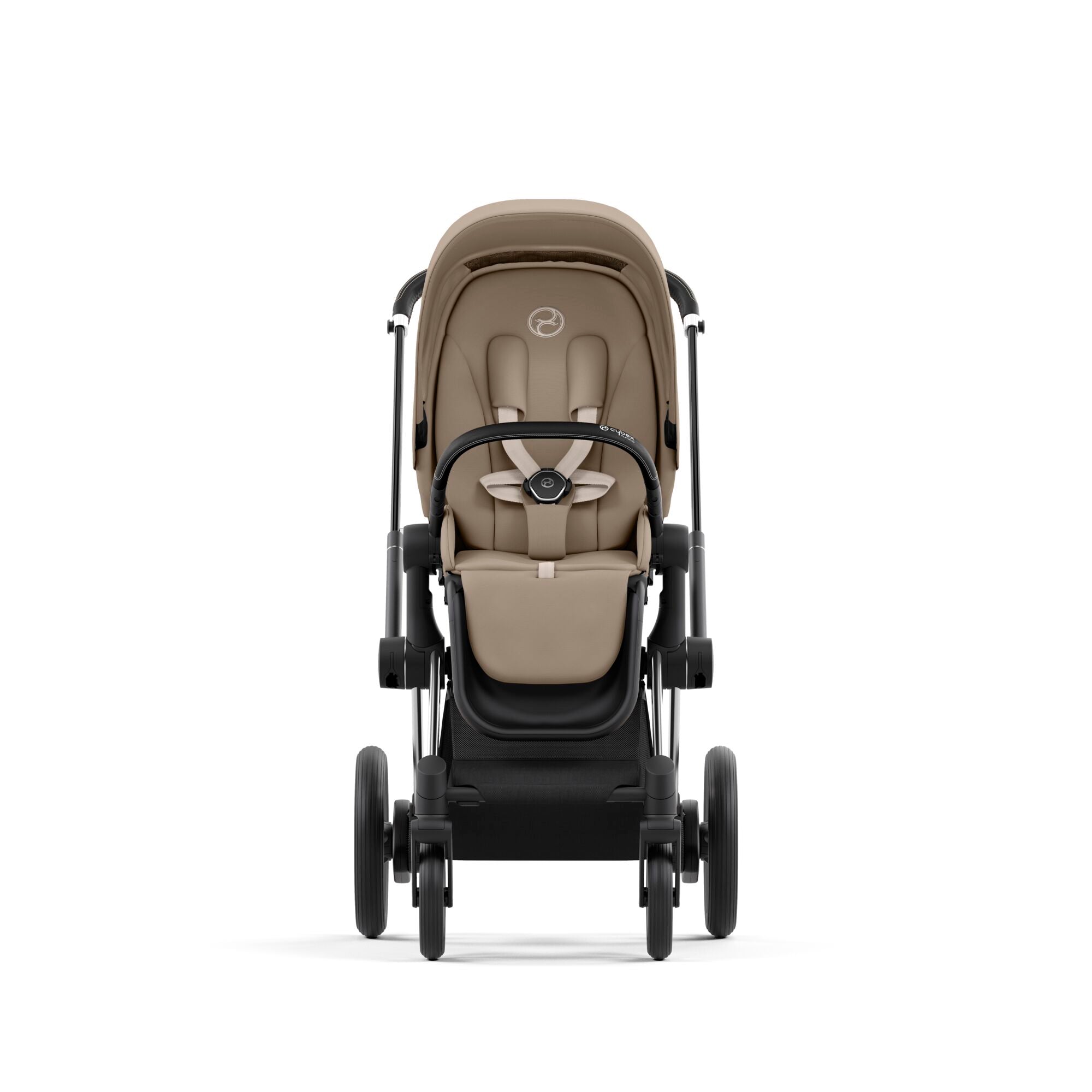 Kinderwagen Set CYBEX e-Priam Platinum Chrome Black