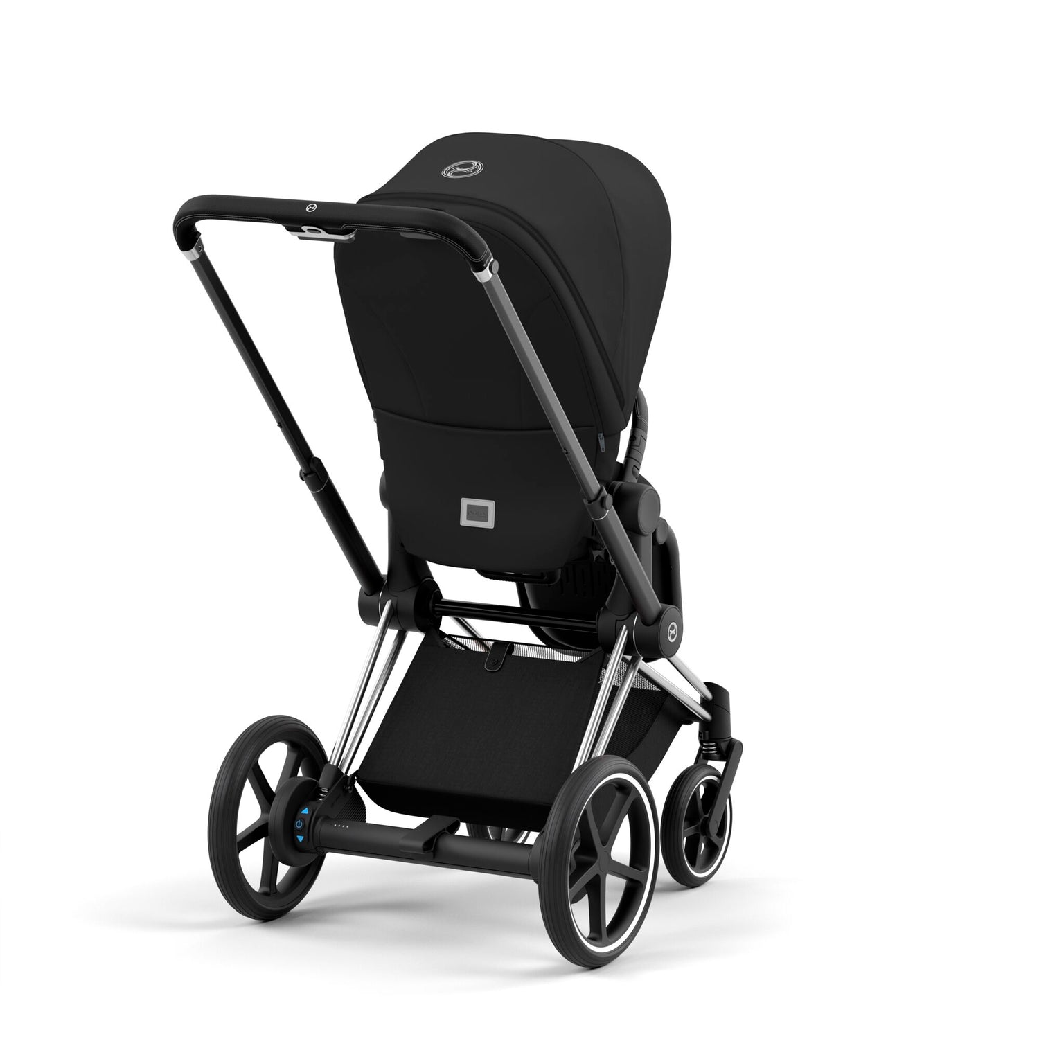 Kinderwagen Set CYBEX e-Priam Platinum Chrome Black