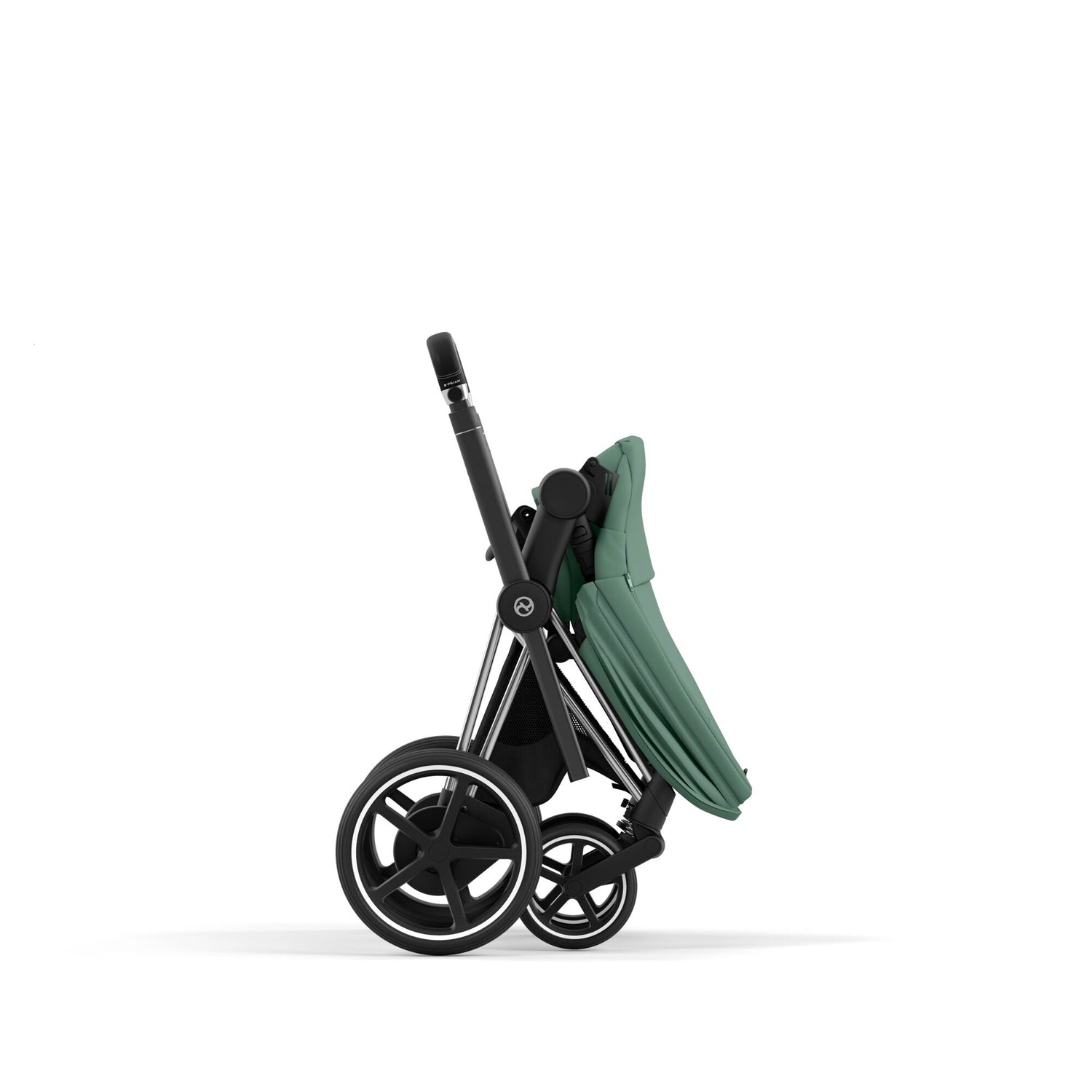 Kinderwagen Set CYBEX e-Priam Platinum Chrome Black