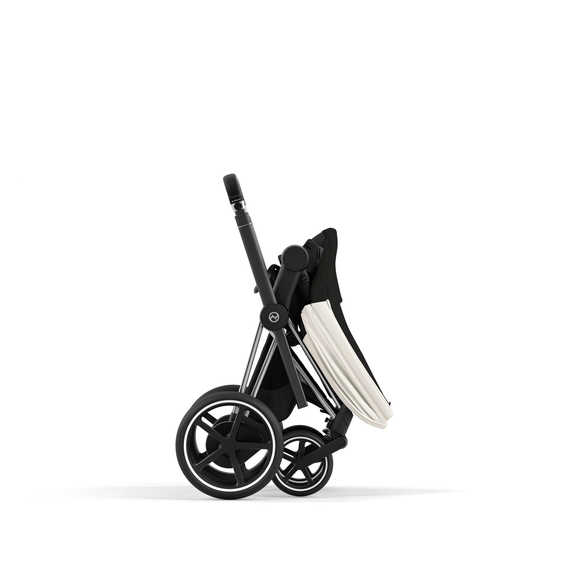 Kinderwagen Set CYBEX e-Priam Platinum Chrome Black