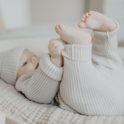 Lille Toni Kinder Leggins aus Merinowolle creme