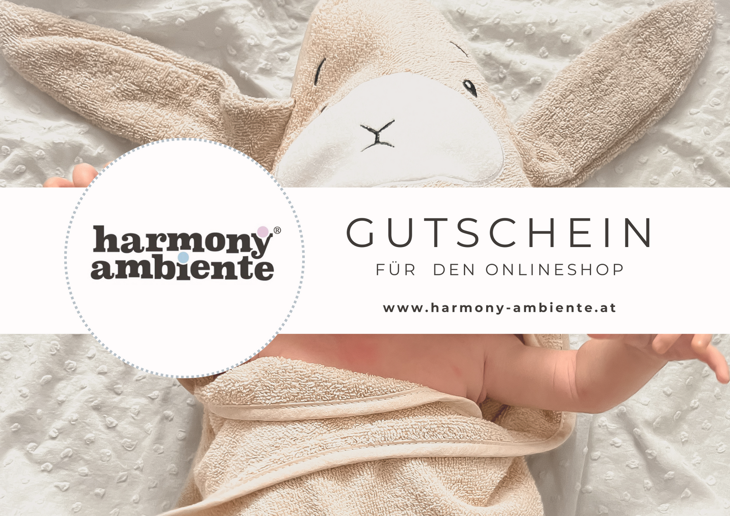 Geschenkgutschein für &quot;harmony ambiente&quot; Onlineshop