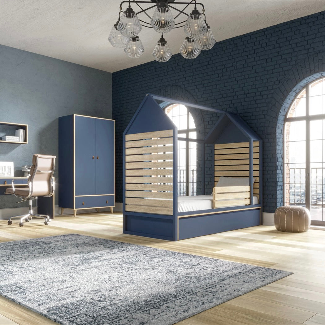 Hausbett NEW YORK 90x200 dunkelblau - Ausstellungsstück