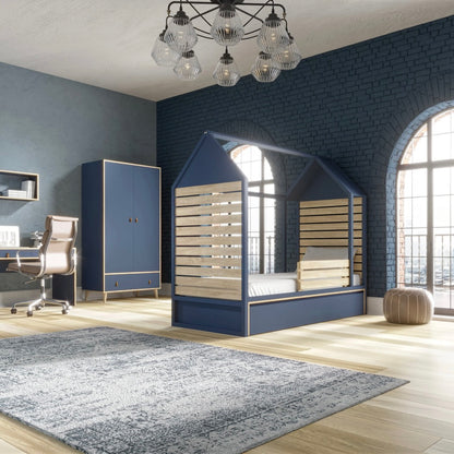 Hausbett NEW YORK 90x200 dunkelblau - Ausstellungsstück