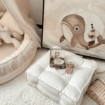 Sitzkissen BOHO vanille für Kinderzimmer online kaufen – harmony ambiente