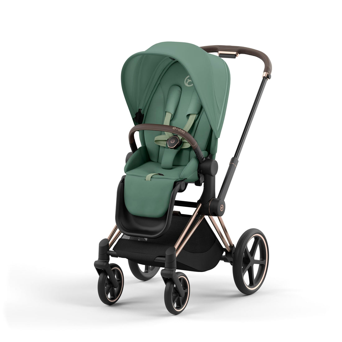 Cybex Kinderwagen Priam Rosé Gold / Leaf Green