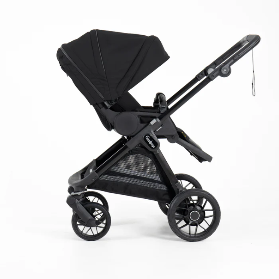 Kinderwagen SENTO FLAT+ Urban Black EMMALJUNGA mit Panoramafenster | Kinderwagen kaufen 1010 Wien 