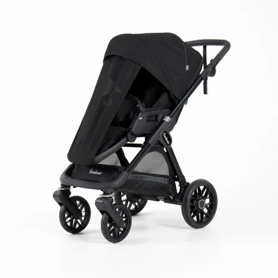 Kinderwagen SENTO FLAT+ Urban Black EMMALJUNGA Sportsitz mit Sonnensegel | Kinderwagen kaufen 1010 Wien 