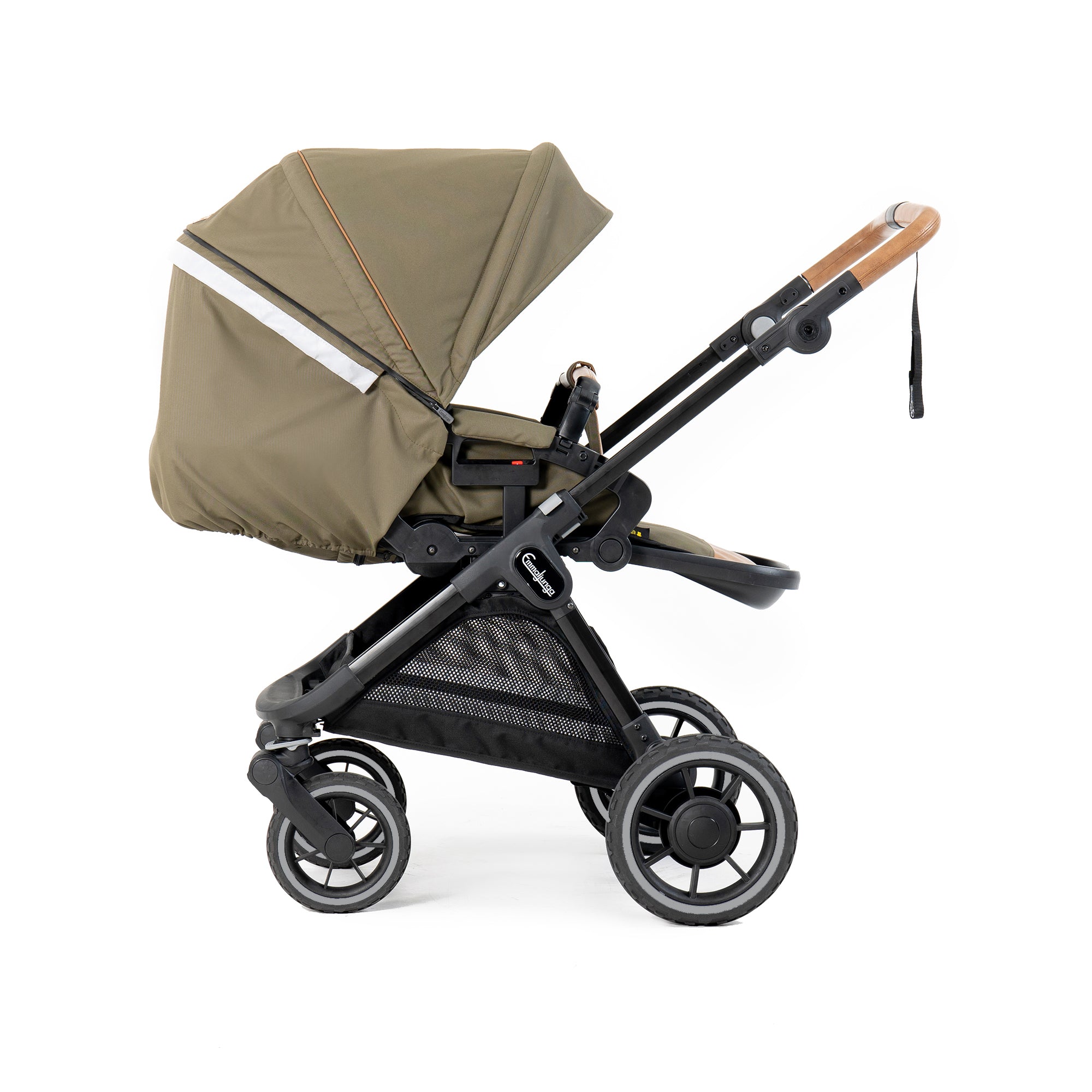 Kombi Kinderwagen fashion Emmaljunga NXT 90 + Flat Sitzeinheit Black Grün