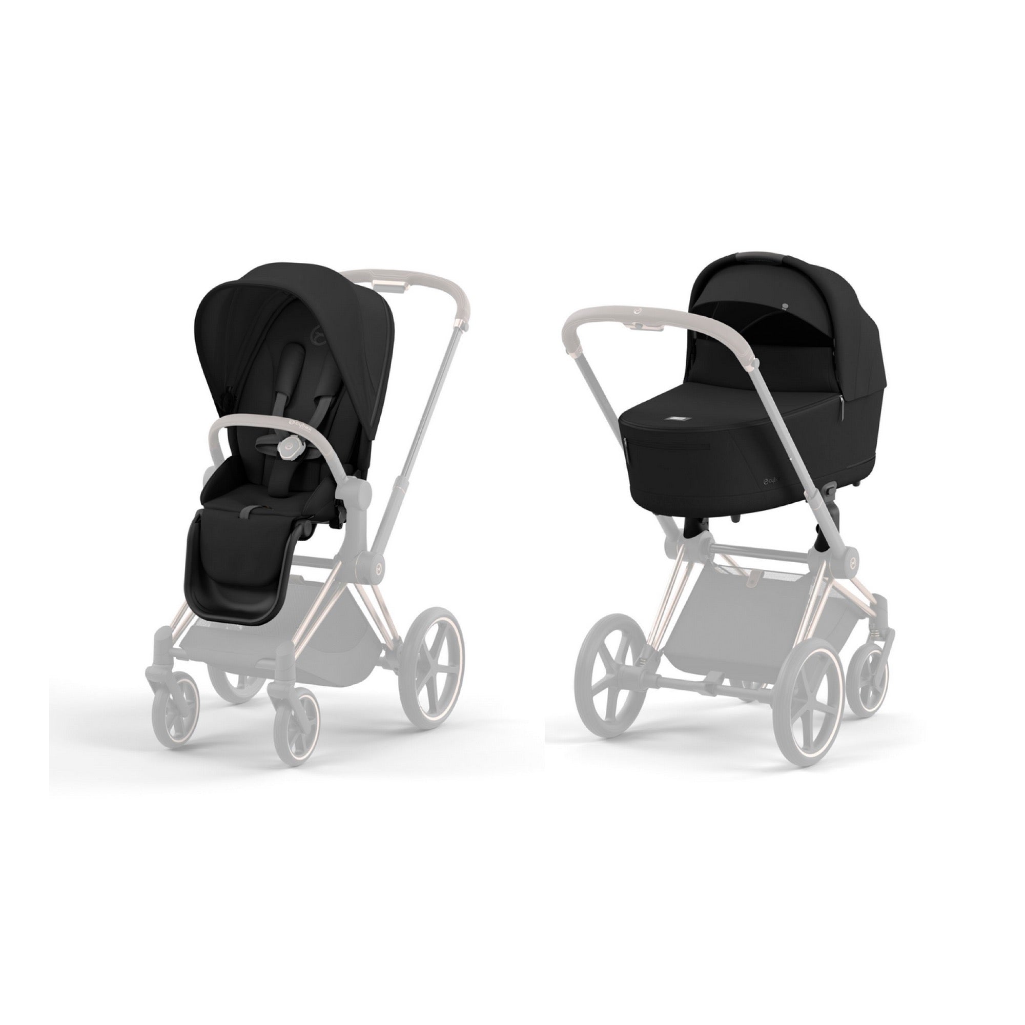 Kombikinderwagen CYBEX Platinum Priam Chrome Black