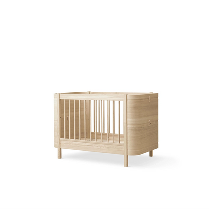 Oliver Furniture Wood Mini+ Babybett EICHE inkl. Umbauset für Juniorbett