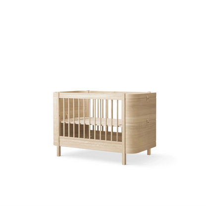 Oliver Furniture Wood Mini+ Babybett EICHE inkl. Umbauset für Juniorbett