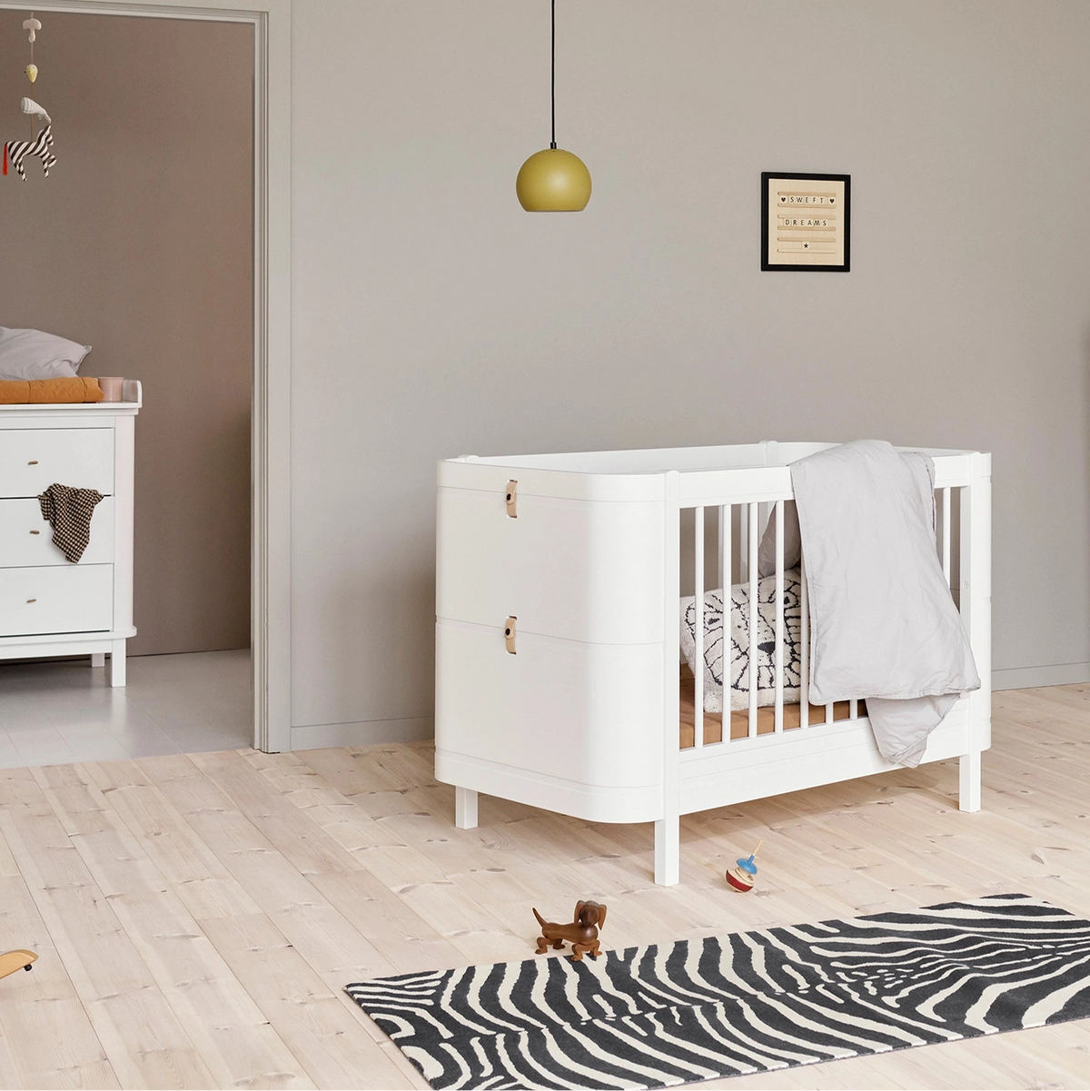 Oliver Furniture Wood Mini+ Babybett WEISS