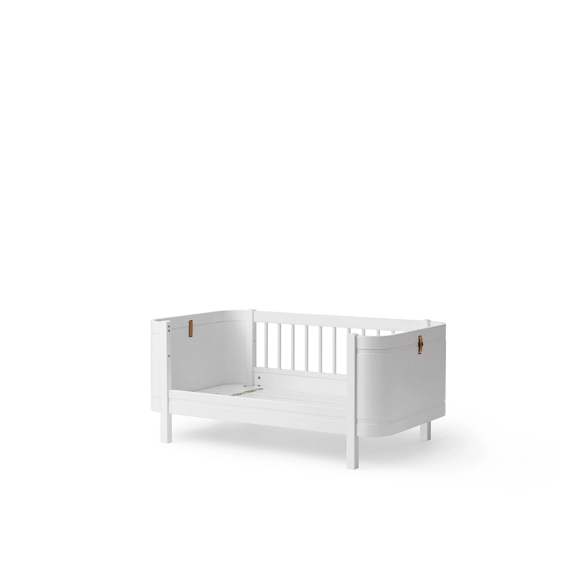 Oliver Furniture Wood Mini+ Babybett WEISS inkl. Umbauset für Juniorbett