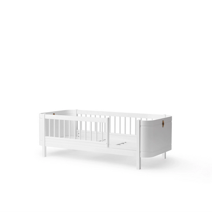 Oliver Furniture Wood Mini+ Babybett WEISS inkl. Umbauset für Juniorbett