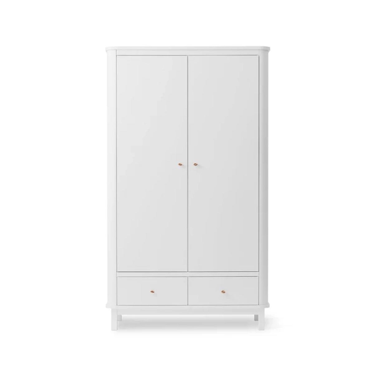 Oliver Furniture Kleiderschrank WOOD 2-türig WEISS