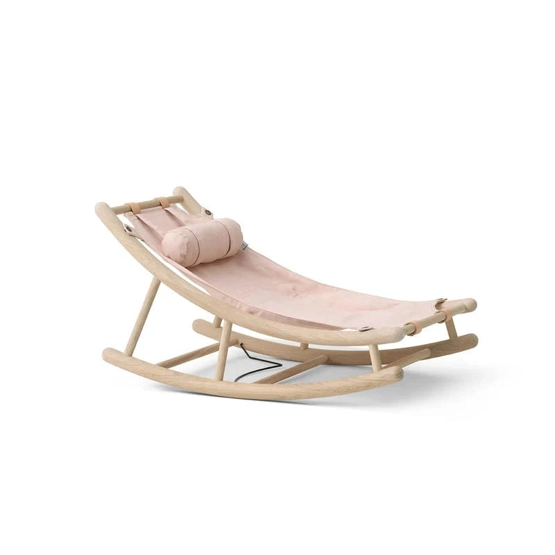 Oliver Furniture Baby- &amp; Kleinkindwippe WOOD in EICHE / ROSA
