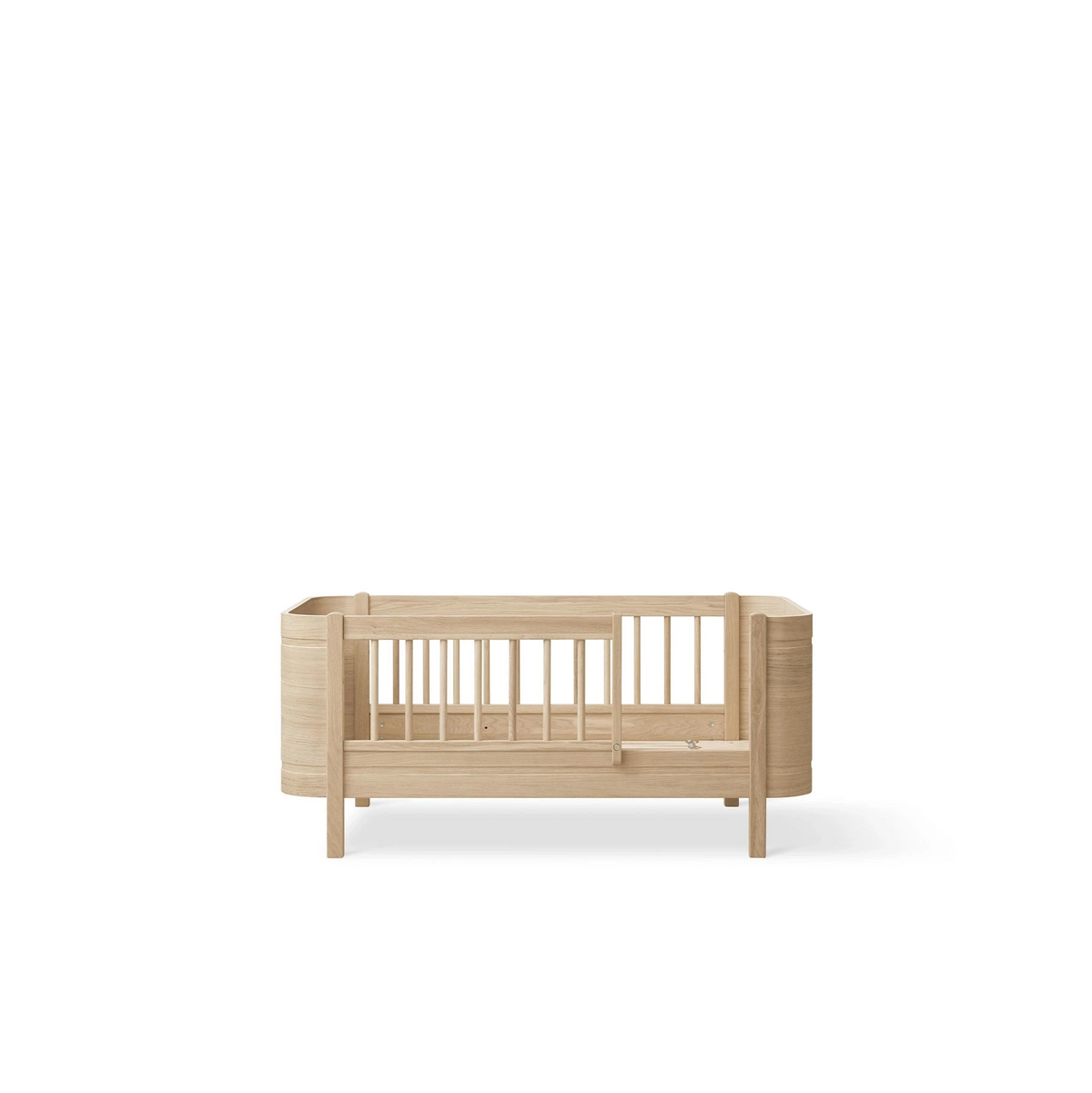 Oliver Furniture Wood Mini+ Babybett EICHE inkl. Umbauset für Juniorbett