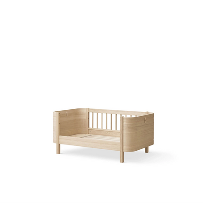 Oliver Furniture Wood Mini+ Babybett EICHE inkl. Umbauset für Juniorbett