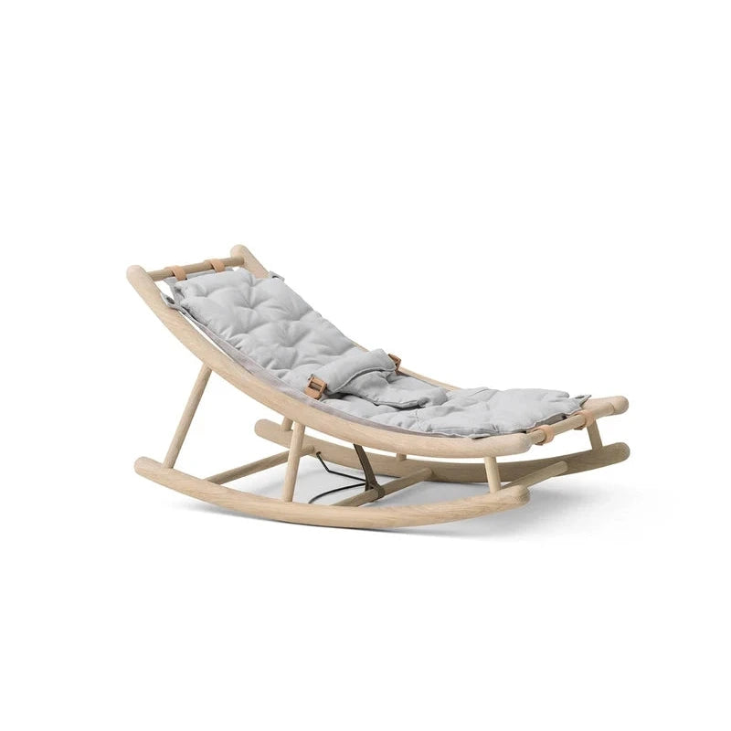 Oliver Furniture Baby- &amp; Kleinkindwippe WOOD in EICHE / GRAU