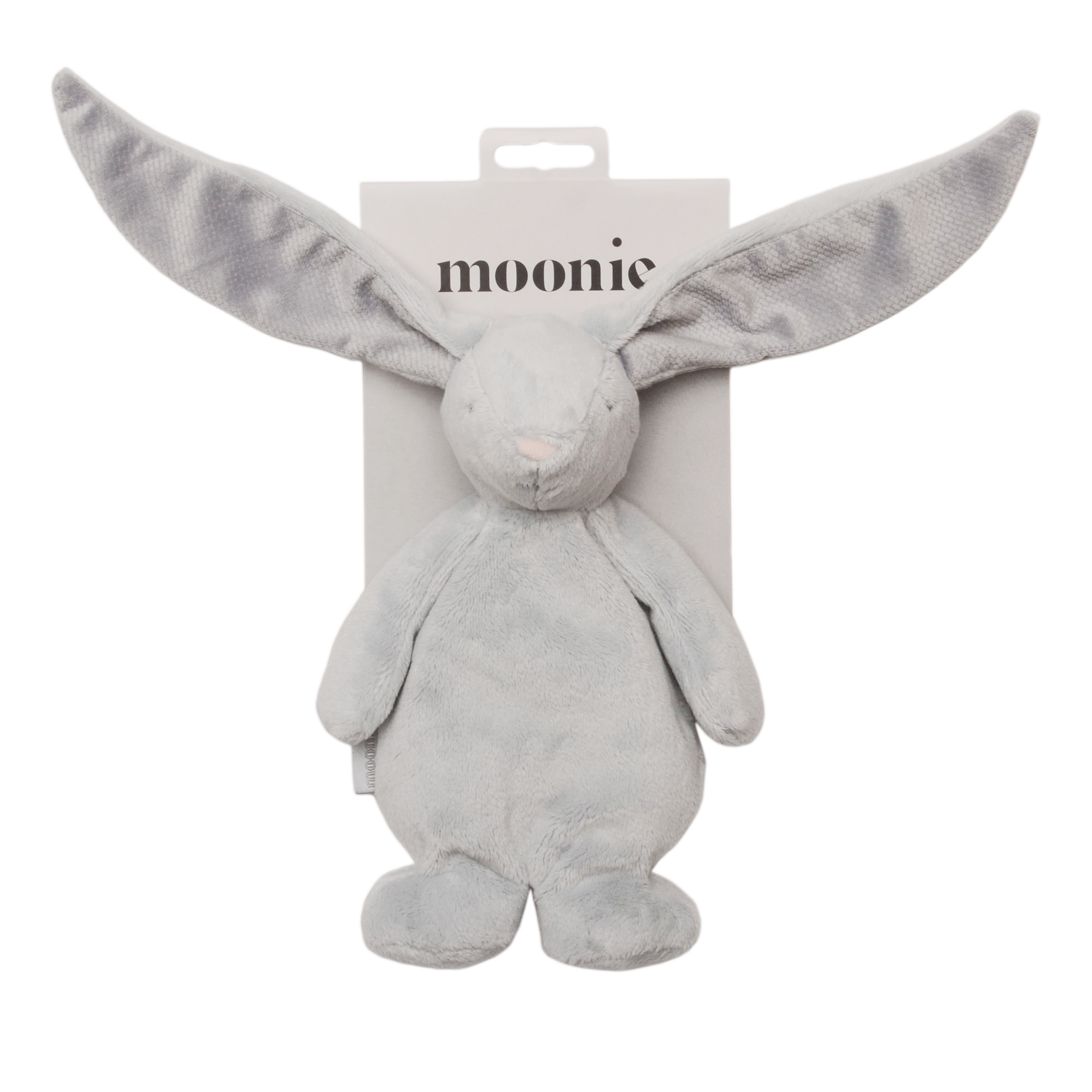 Mini Moonie Hase silver mit grauen Ohren 