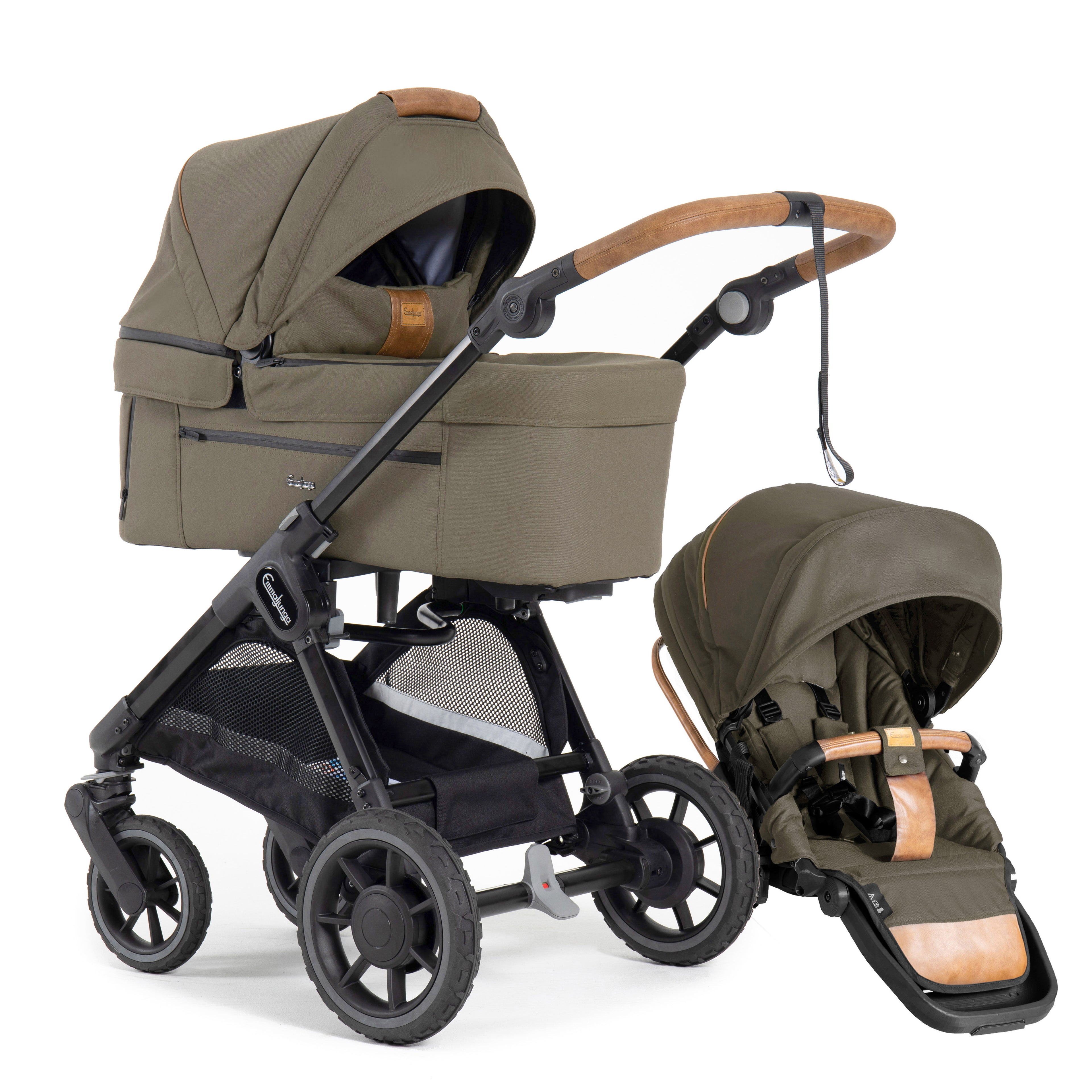 Kombi-Kinderwagen SENTO ERGO+Outdoor Olive