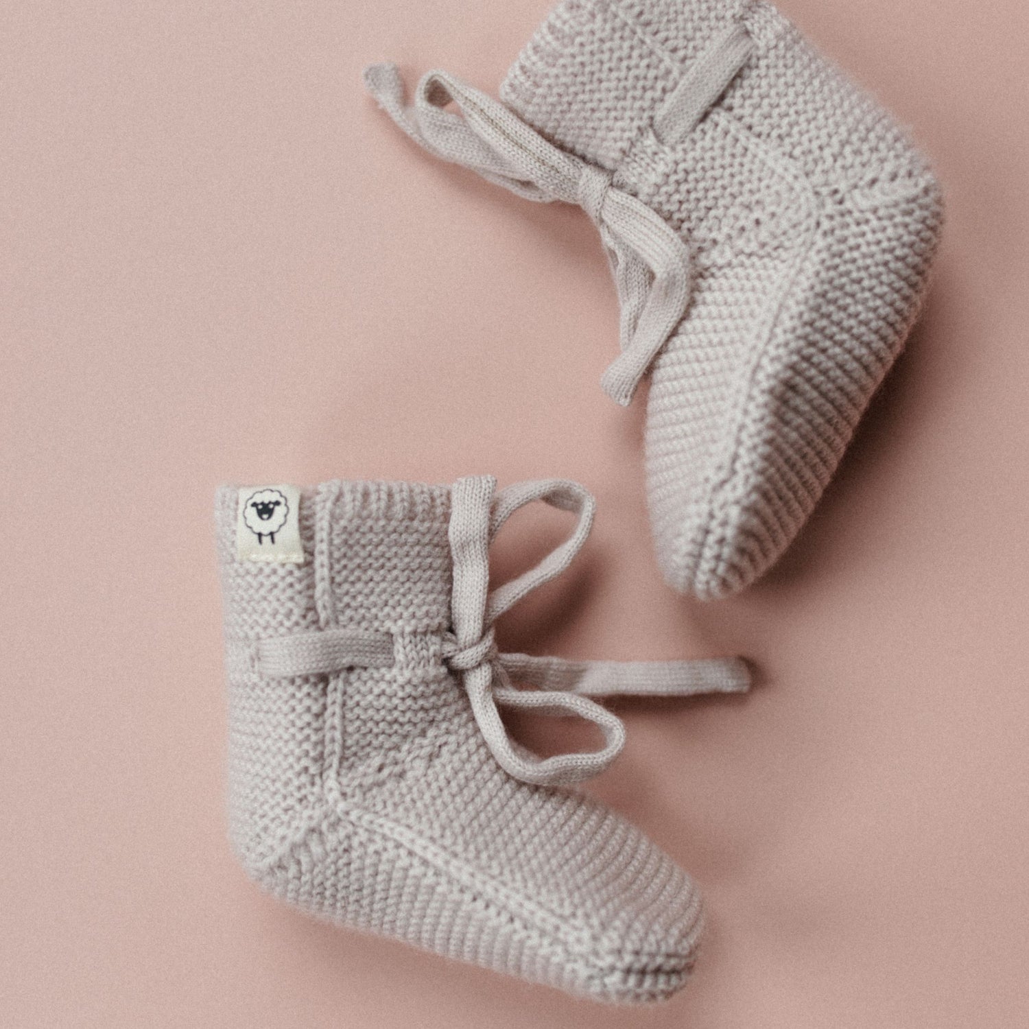 Lille Toni Babyschuhe Merinowolle rosewood