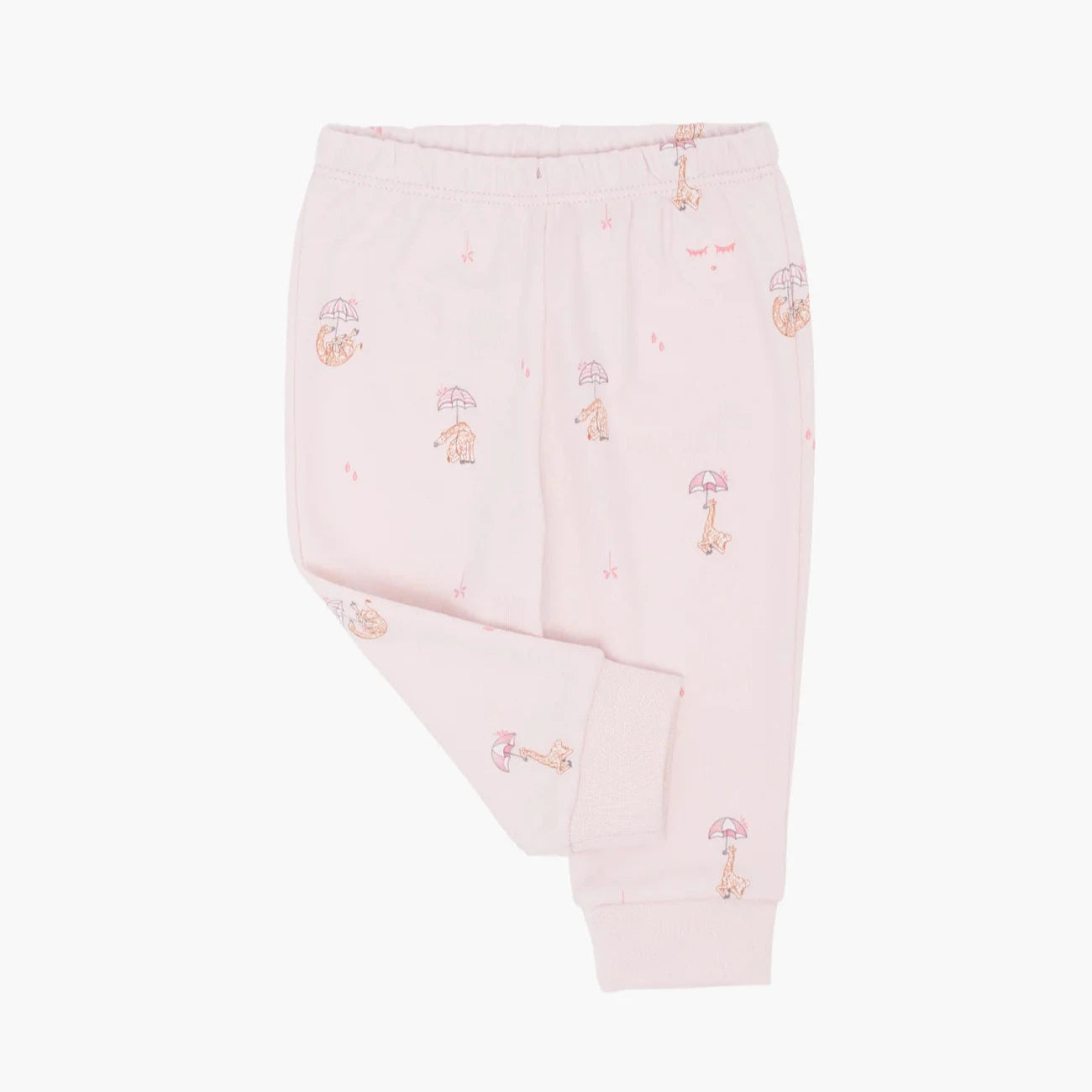 Baby Hose Giraffen rosa aus PIMA Baumwolle