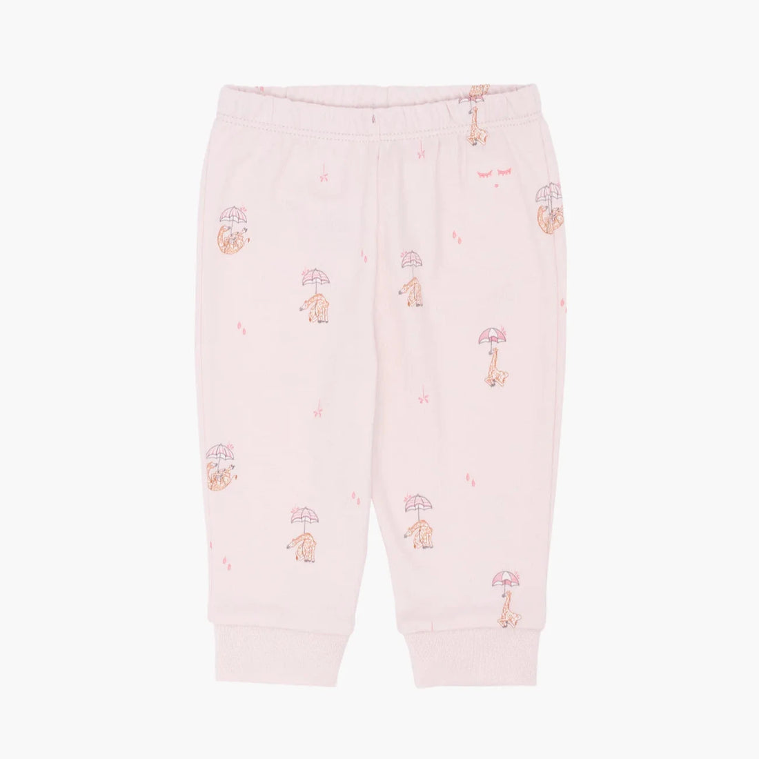 Baby Hose Giraffen rosa aus PIMA Baumwolle