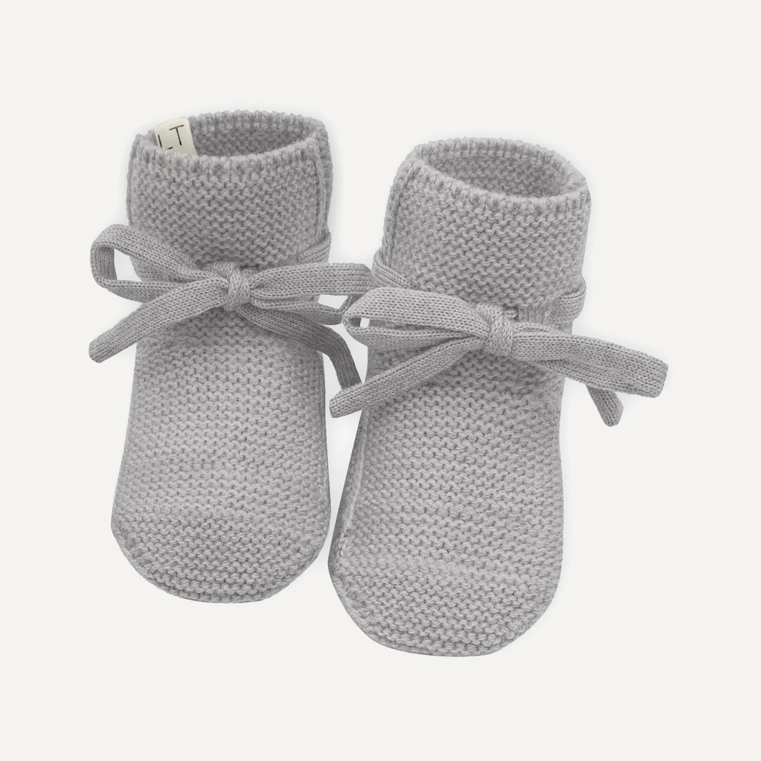 Babyschuhe aus Merinowolle - grau