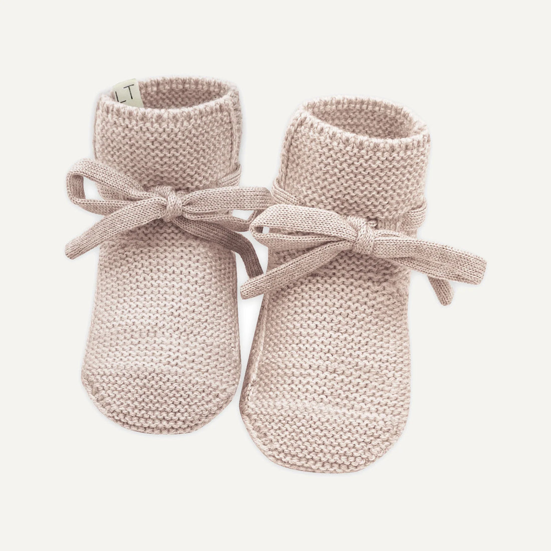 Babyschuhe aus Merinowolle - rosewood