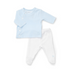 Baby Set aus Samt blau weiß 