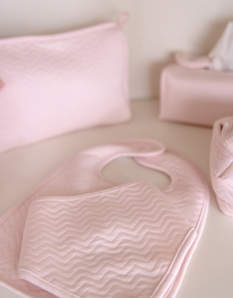 Lätzchen aus Baumwolle chevron pink