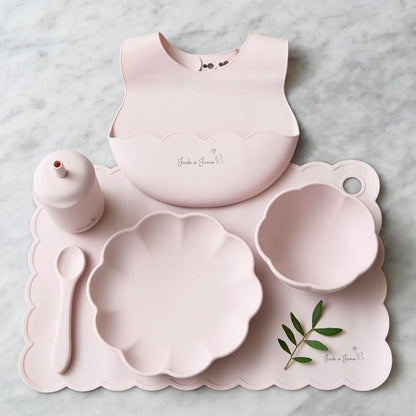 Baby Essgeschirr-Set Big Poppy light pink