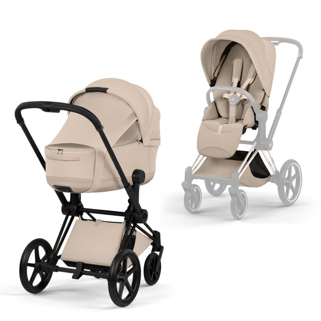 Cybex PRIAM STYLE matt black / cozy beige