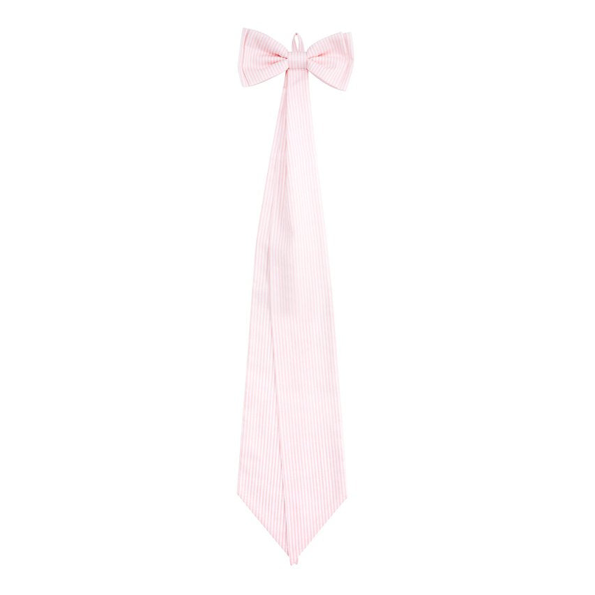 Dekomasche rosa-weiß gestreift