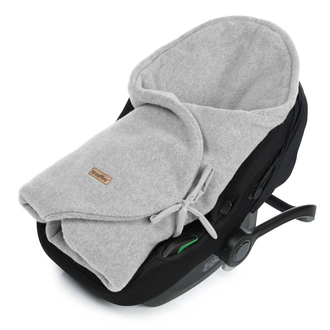 Einschlagdecke aus Schurwolle grau - für Babyschale &amp; Kinderwagen