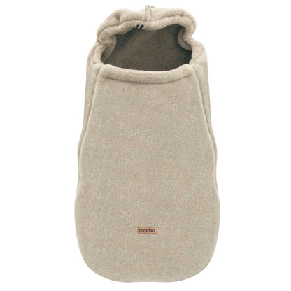 Mini Fußsack aus Premium-Schafwolle beige