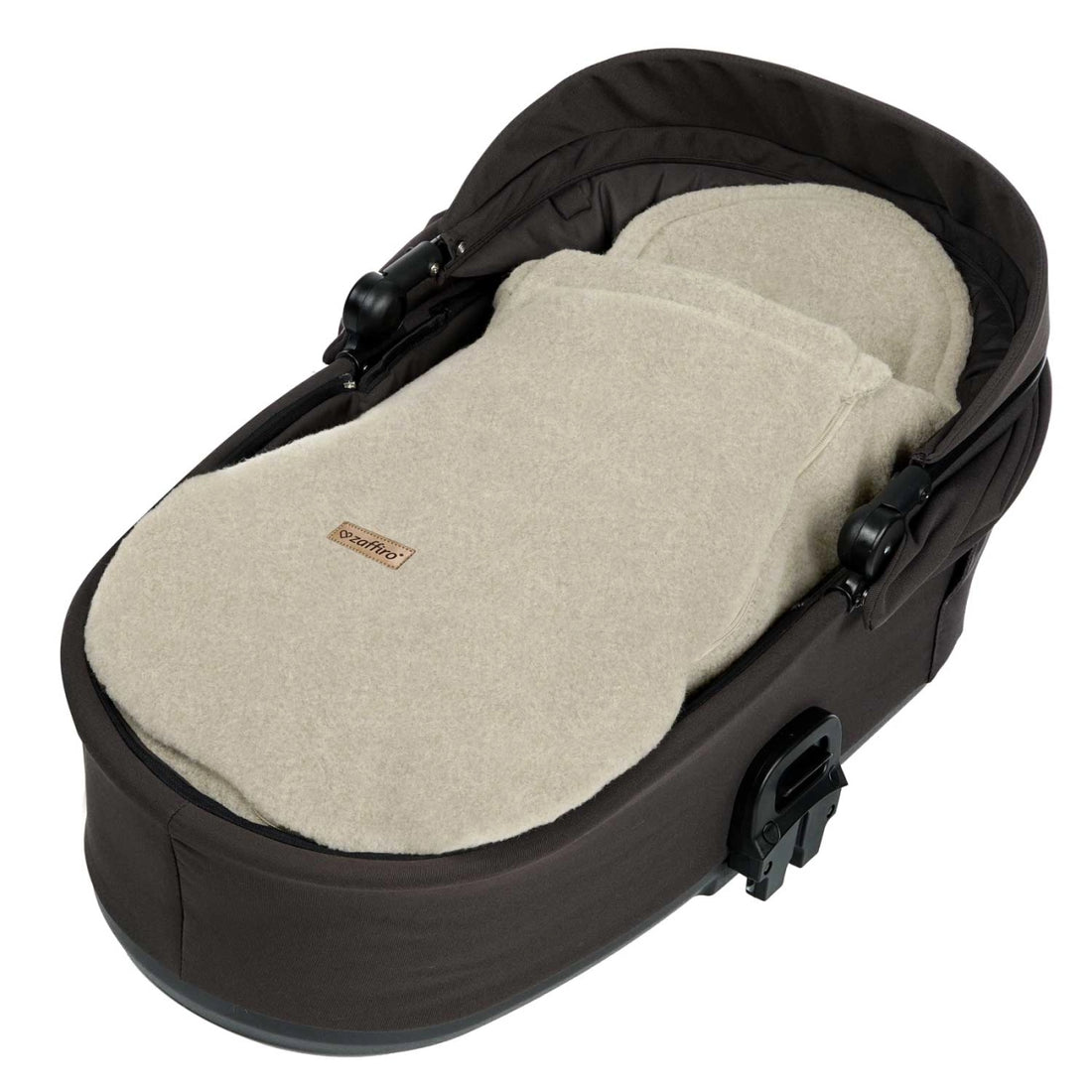 Mini Fußsack aus Premium-Schafwolle beige
